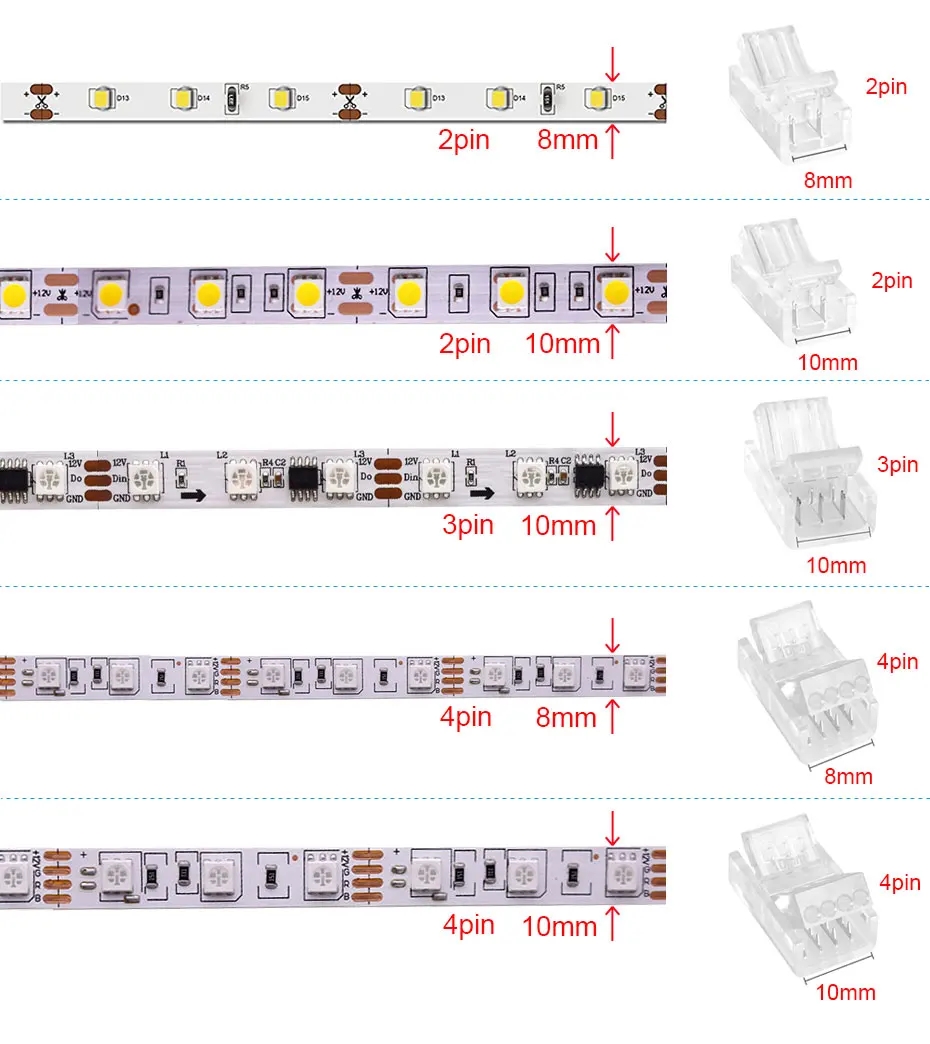 2pin_3pin_4Pin_Solderless_2