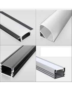 Aluminum Tracking Extrusion Extruded Mounting Profile Channel Diffuser Bar Cabinet Linear For LED Strip Light