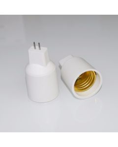 10PCS MR16 to E27 Lamp Base Holder Socket White Plastic