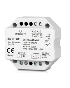 SS-B(WT) Skydance Led Controller Tuya App 100-240VAC 1CH 1.5A WiFi RF Push Switch Decoder