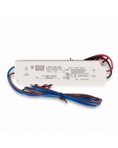 LPV-35-36 Mean Well 36V DC 0-1A 36W IP67 SMPS Switching Power Supply